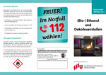 Flyer "(Bio-) Ethanol und Dekofeuerstellen"