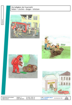 Arbeitsblatt Kindergarten Aufgaben der Feuerwehr