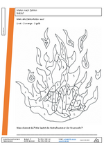 Arbeitsblatt - Grundschule - Malen nach Zahlen