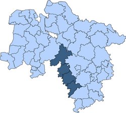 Gebietskarte der Kreisfeuerwehrverbände Göttingen 1