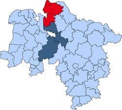 Karte Cuxhaven Gebietskarte der Kreisfeuerwehr Cuxhaven