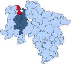 Gebietskarte der Kreisfeuerwehr Friesland