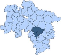 Karte Hannover Gebietskarte der Kreisfeuerwehrverbände Hannover