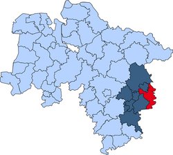 Karte Helmstedt Gebietskarte der Kreisfeuerwehr Helmstedt