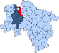 Gebietskarte der Kreisfeuerwehr Wesermarsch